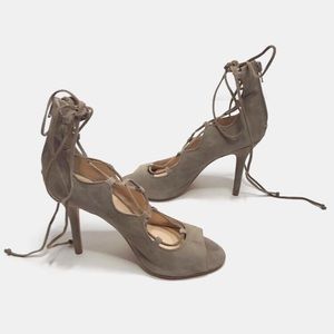 VINCE CAMUTO • Taupe Brown Sylva Strappy Heels (8)